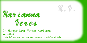 marianna veres business card